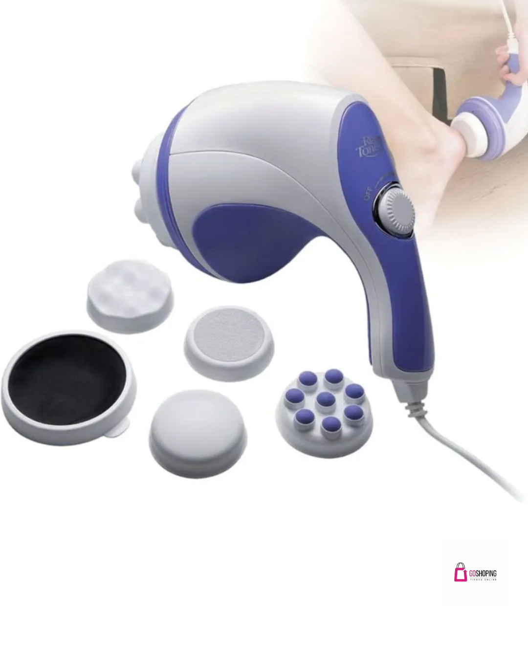 MASAJEADOR RELAX SPIN TONE – 5 CABEZALES