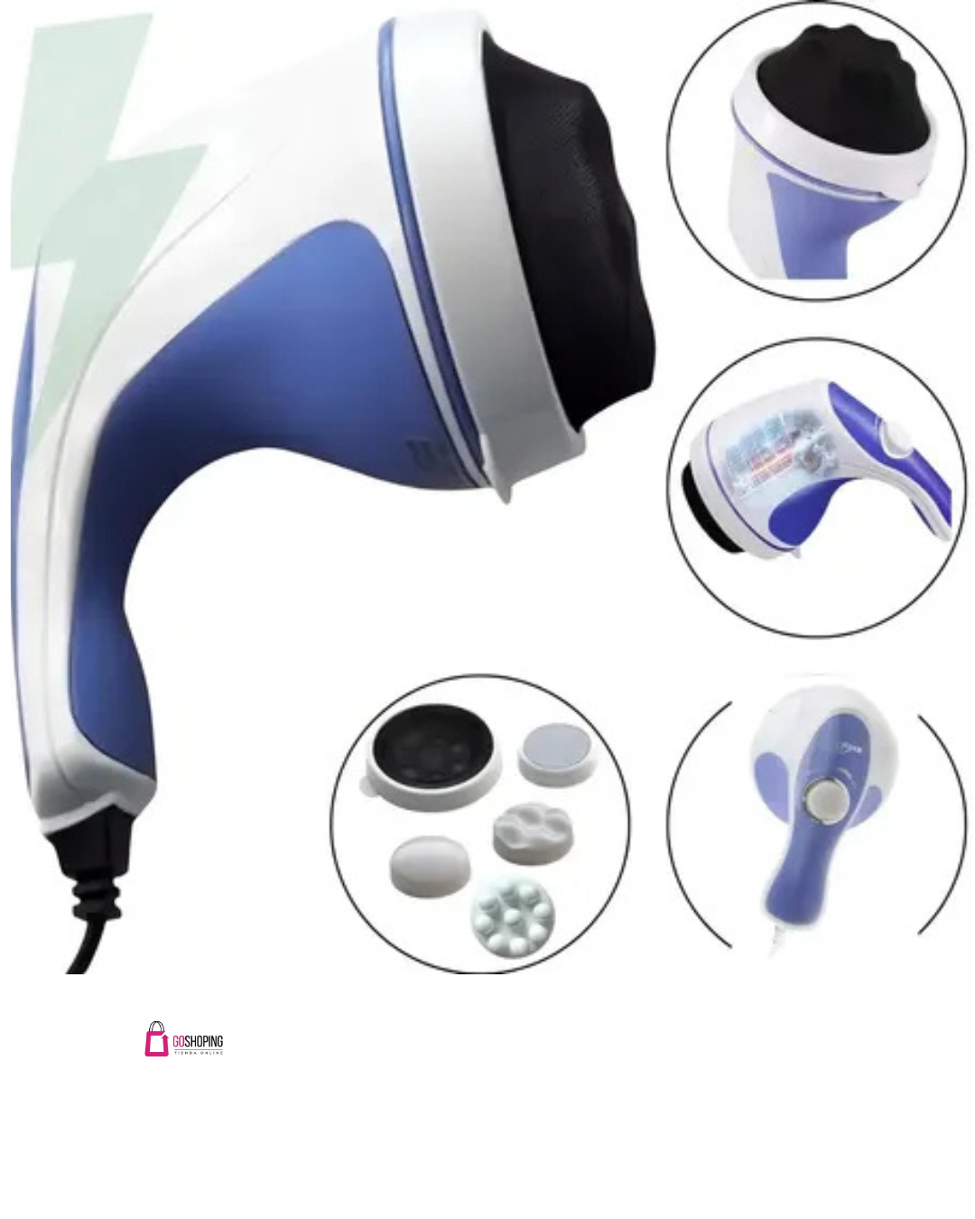 MASAJEADOR RELAX SPIN TONE – 5 CABEZALES