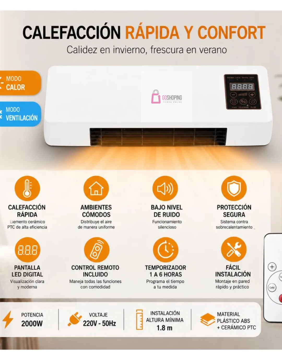 ❄️CALEFACTOR Y VENTILADOR 2-EN-1